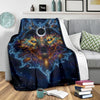 Maxcorners Wolf Galaxy Native American Premium Blanket