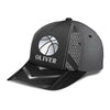 Maxcorners Basketball Sliver Black Classic Personalized Name All Over Printed Cap