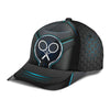 Maxcorners Tennis Blue Black All Over Printed Cap