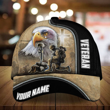 Maxcorners Personalized Patriotic American Eagle - Cap