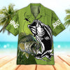 Maxcorners Unisex Bass Fish Art Hawaiian Shirt