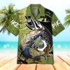 Maxcorners Unisex 3D Pike Fish Art Hawaiian Shirt