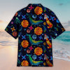 Maxcorners Unisex Blue Whale In The Universe Hawaiian Shirt