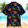 Maxcorners Unisex Blue Whale In The Universe Hawaiian Shirt