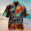 Maxcorners Unisex Crab Let s Get Crackin In Ocean Hawaiian Shirt