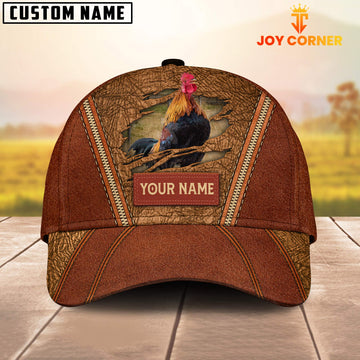 Maxcorners Happy Rooster Customized Name Cap