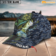 Maxcorners Personalized Steel Bass Fishing Cap