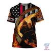 Maxcorners US Firefighter 3D Printed Shirt
