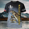 Maxcorners Walleye Fishing 3D Shirt