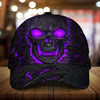 Maxcorners Custom Name Scared Lava Skull Cap