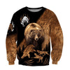 Maxcorners Bear Hunting Camo For Men And Women Harajuku 3D Print Shirt
