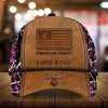 Max Corners The Best American Deer Hunting Leather Pattern 3D Multicolor Personalized Cap