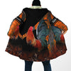 Maxcorners Rooster King Camo Looking Back All Over Printed Unisex Deluxe Hoodie