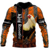 Maxcorners Rooster King Camo All Over Printed Hoodie