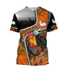Maxcorners King Rooster 3D Over Printed Memory Unisex Deluxe Hoodie