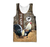 Maxcorners King Rooster All Over Printed Unisex Deluxe Hoodie