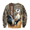 Maxcorners King Rooster All Over Printed Unisex Deluxe Hoodie