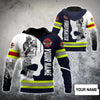 Maxcorners Personalized Firefighter In Black-And-White Photographs 3D Shirt