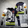 Maxcorners Personalized Firefighter In Black-And-White Photographs 3D Shirt