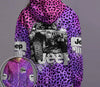Maxcorners Jeep Leopard Grunge 3D Over Printed Hoodie
